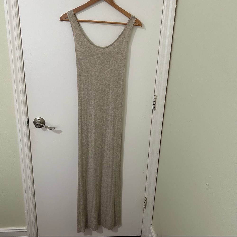 Elan | Women’s Beige Sleeveless Maxi Dress | Size Small